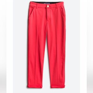 Democracy Ab Solution High Rise Roll Cuff Red Trousers Size 8